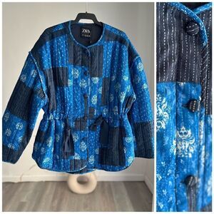 ZARA VENTED PADDED QUILTED JACKET NEW